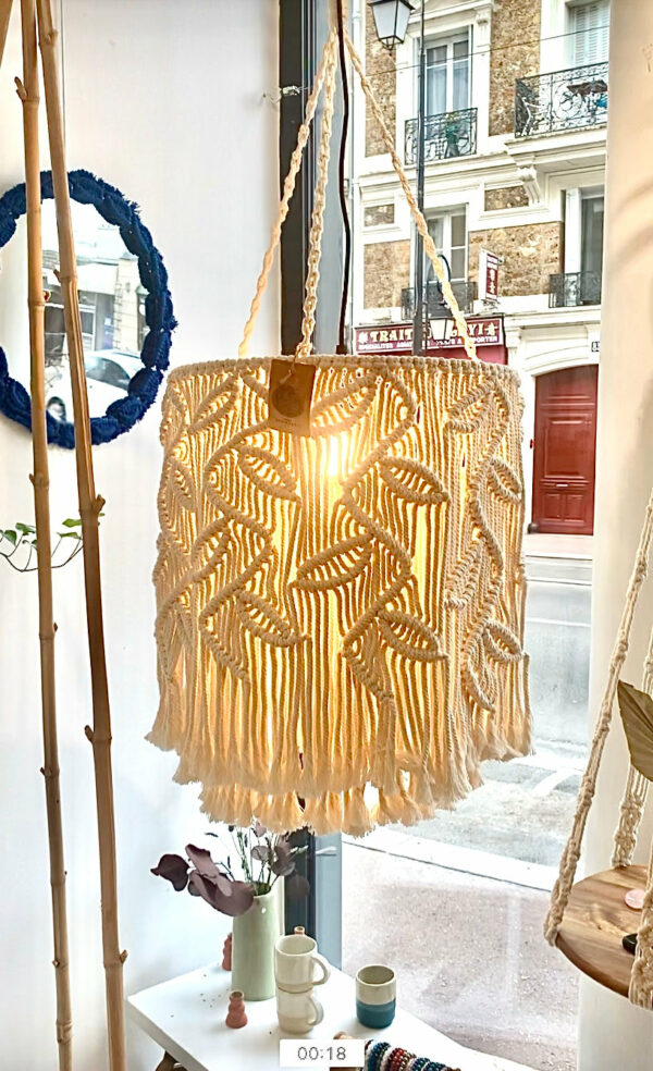 Luminaire "feuilles sur tiges"